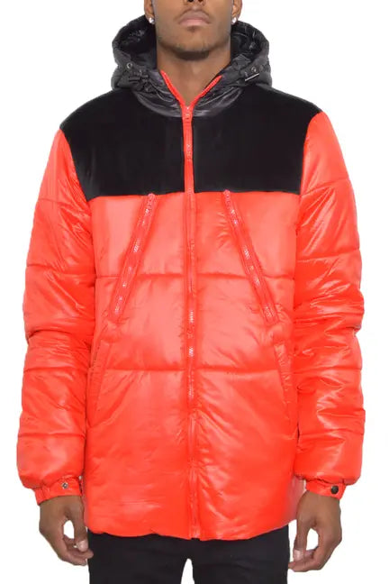 Quarter Suede Puffer Jacket WEIV