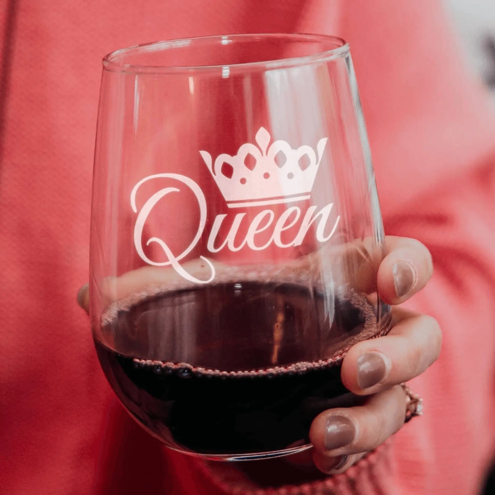 Queen Stemless Wine Glass -  Gifts and Decor Bevvee