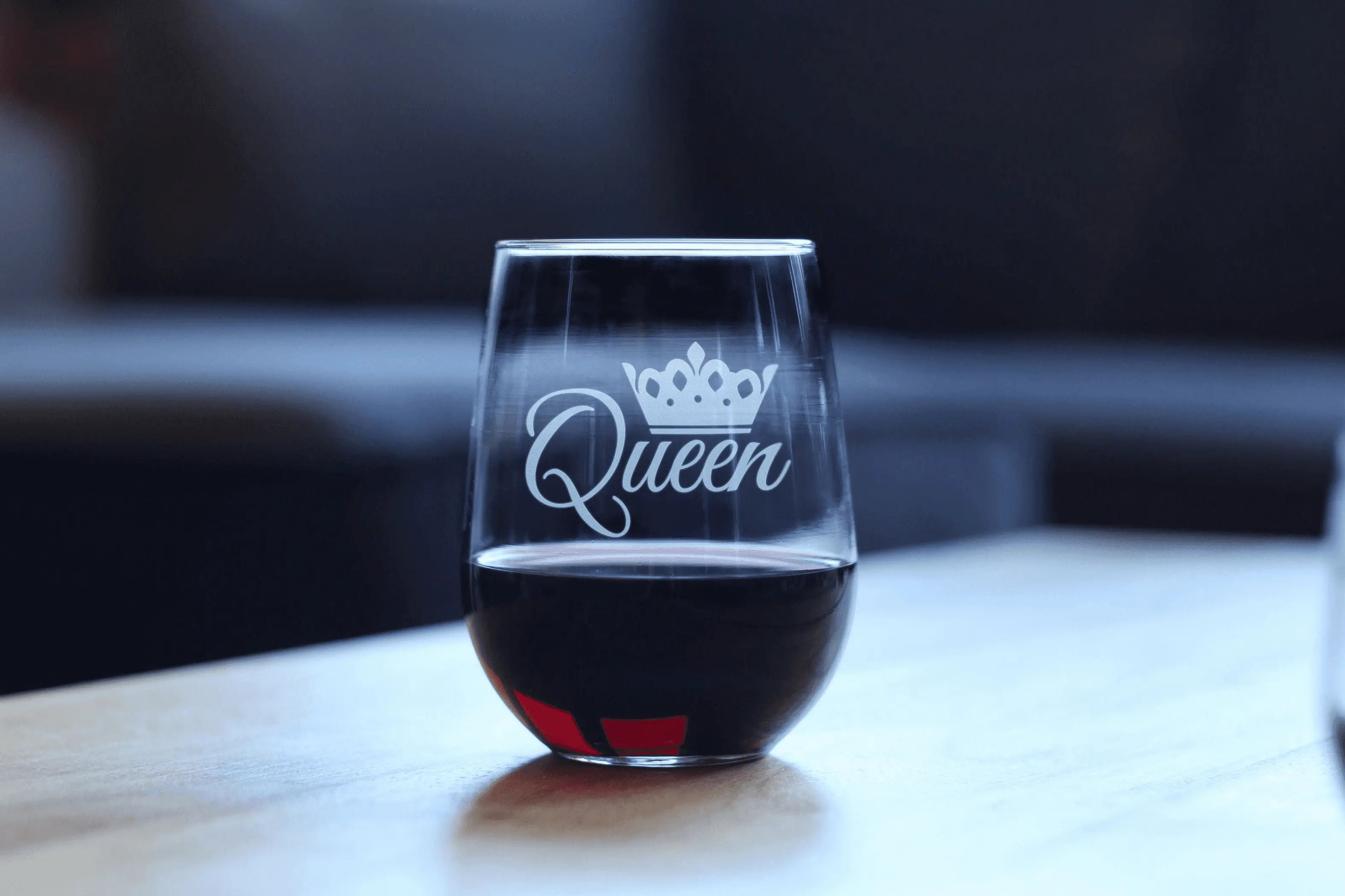Queen Stemless Wine Glass -  Gifts and Decor Bevvee