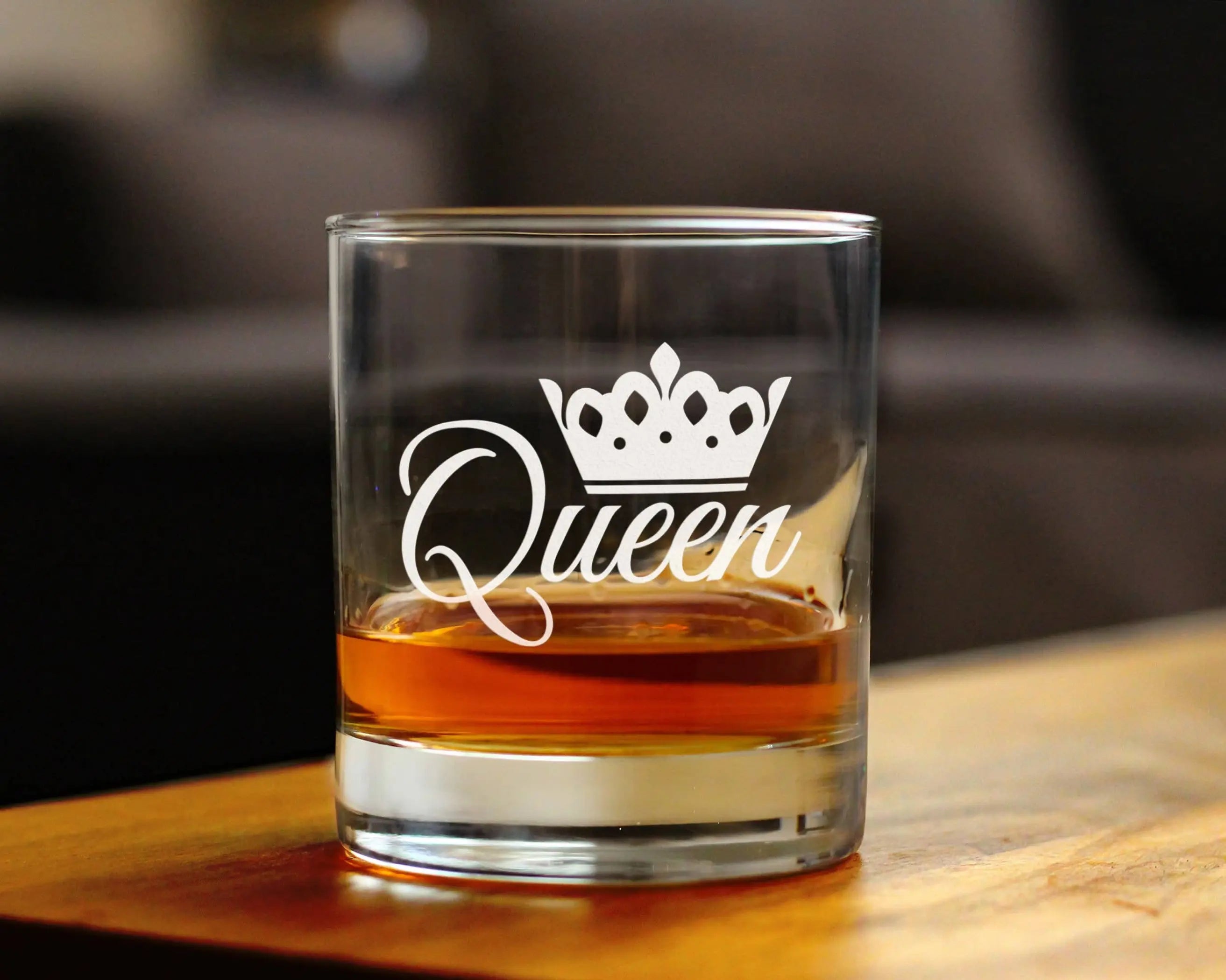 Queen Whiskey Rocks Glass -  Gifts and Decor Bevvee