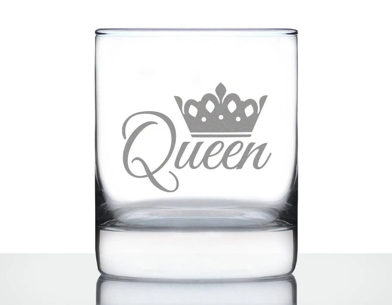 Queen Whiskey Rocks Glass -  Gifts and Decor Bevvee
