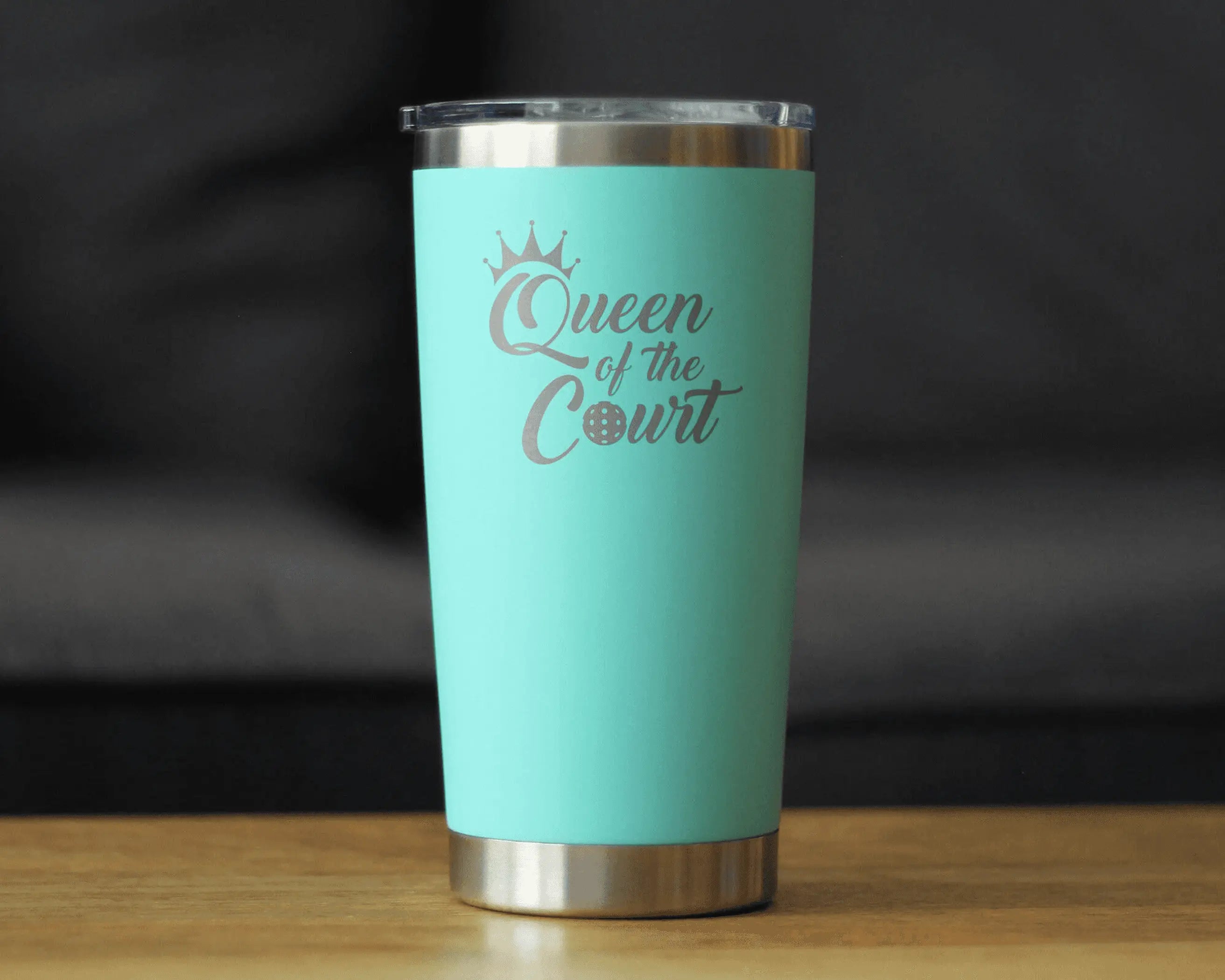 Queen of the Court Insulated Travel Tumbler Pickleball Gifts Bevvee
