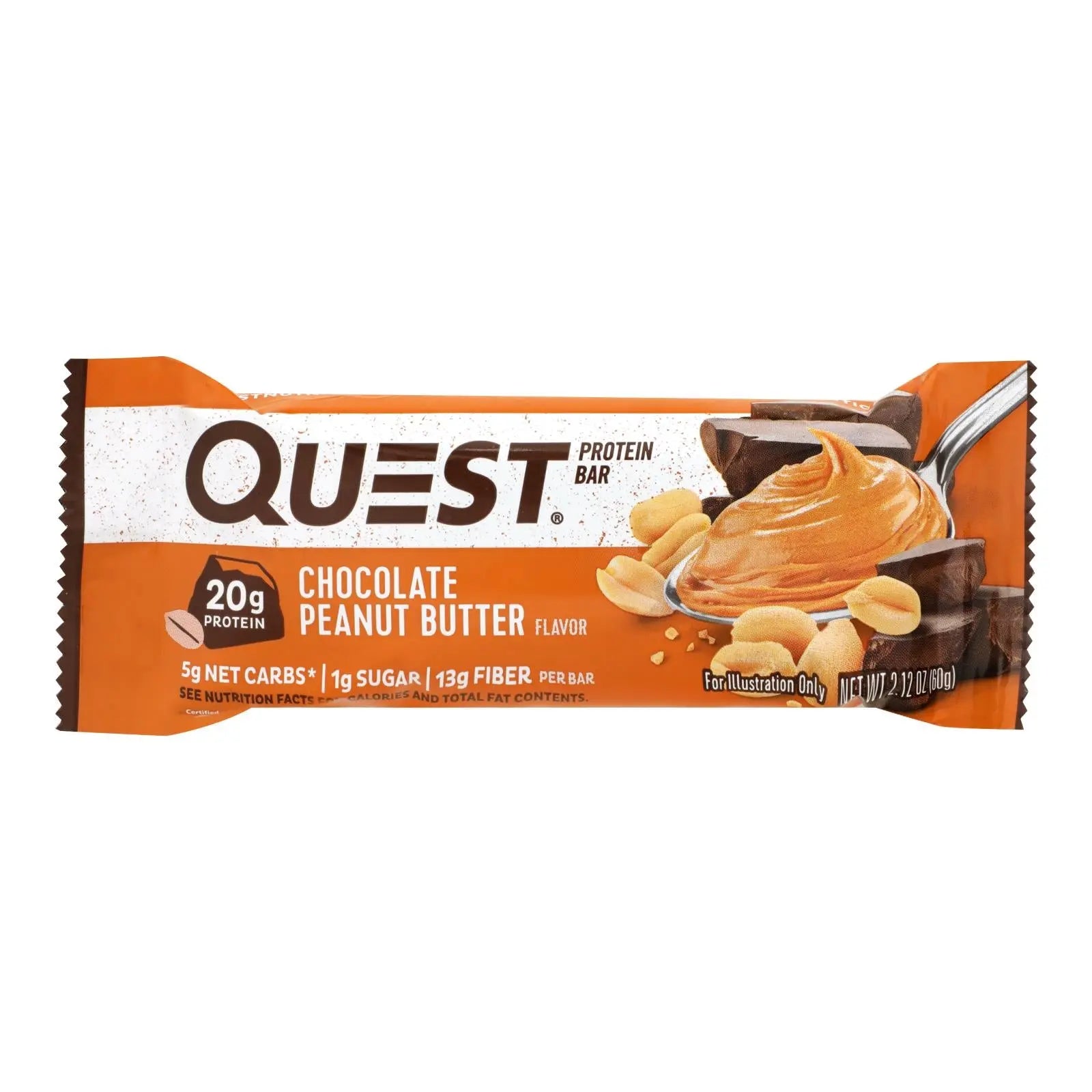 Quest Bar - Chocolate Peanut Butter - 2.12 Oz - Case Of 12 Quest