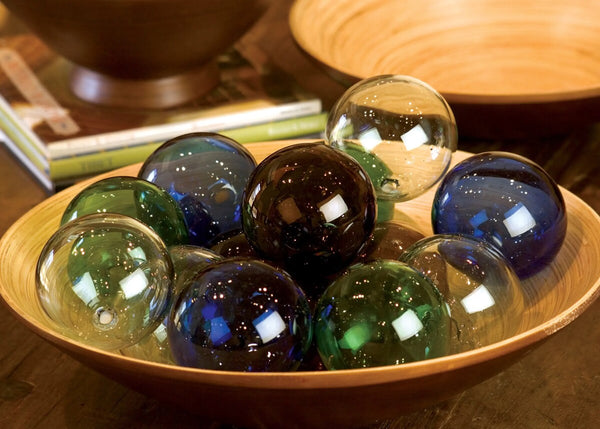 RECYCLED GLASS BALL - CLEAR Kalalou