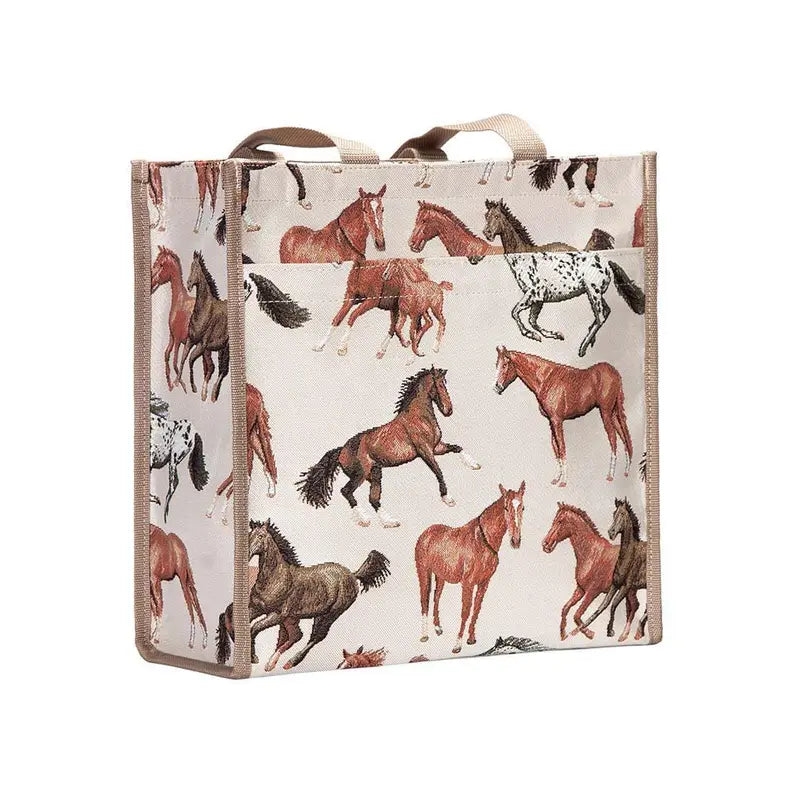 RUNNING HORSE SHOPPER BAG Signare USA