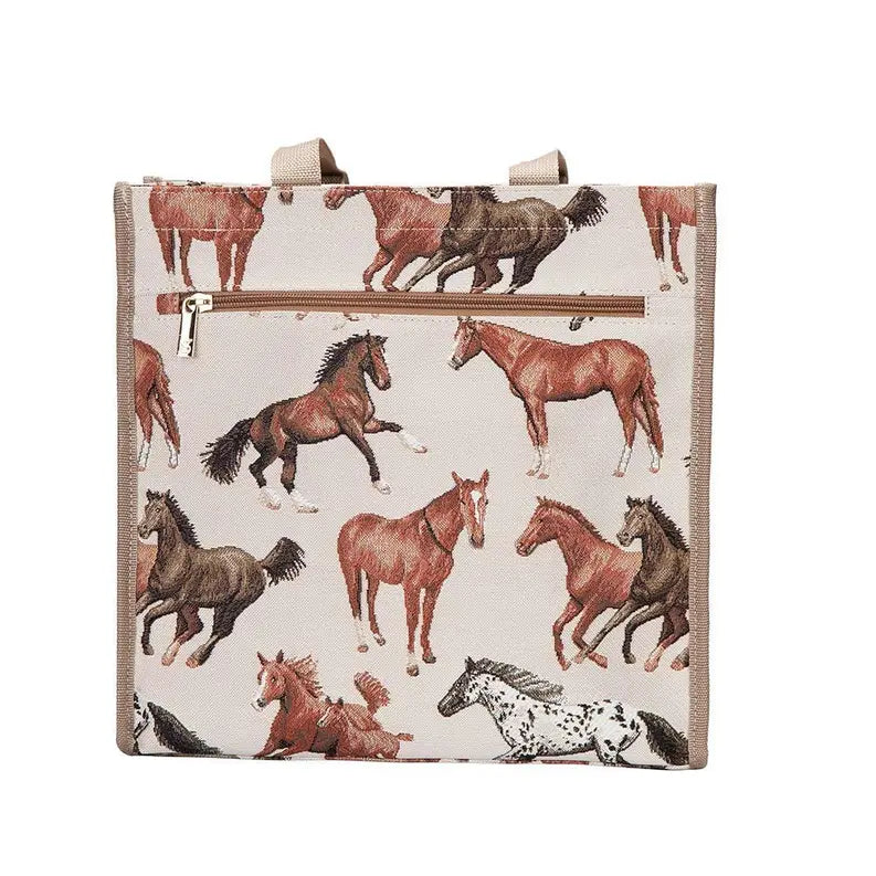 RUNNING HORSE SHOPPER BAG Signare USA