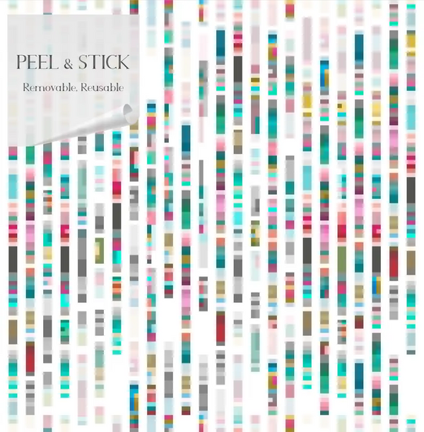 'Rain' Multi Stripe Peel & Stick Wallpaper SBC-LTD