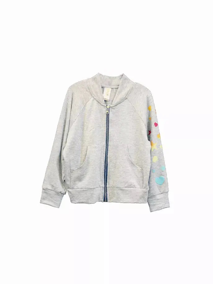 Rainbow Hearts & Stars Bomber Little Mass