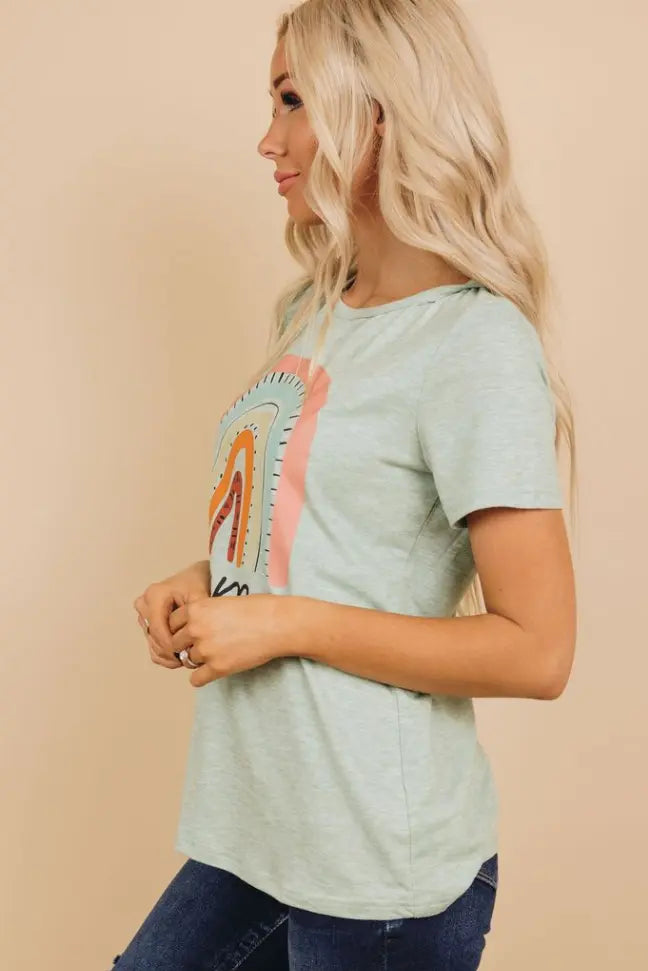 Rainbow Mama Tee Stay Warm in Style