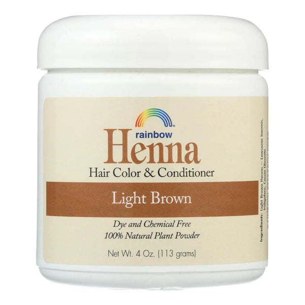 Rainbow Research Henna Hair Color And Conditioner Persian Light Brown - 4 Oz Rainbow Research