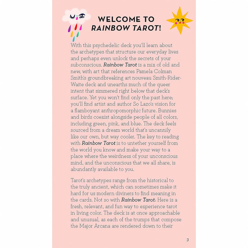 Rainbow Tarot: 78 Cards & Guidebook Hachette