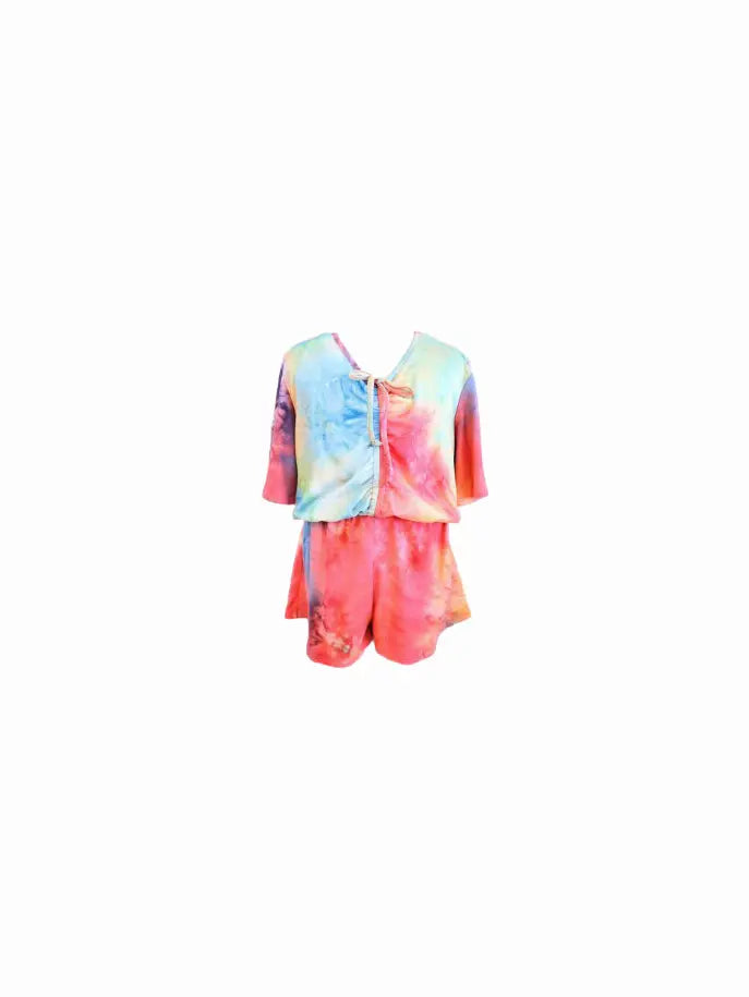 Rainbow Tie Dye Romper Tru Luv