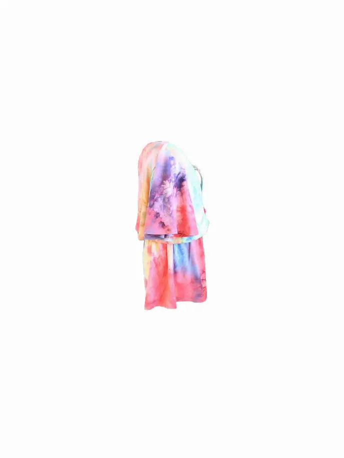Rainbow Tie Dye Romper Tru Luv
