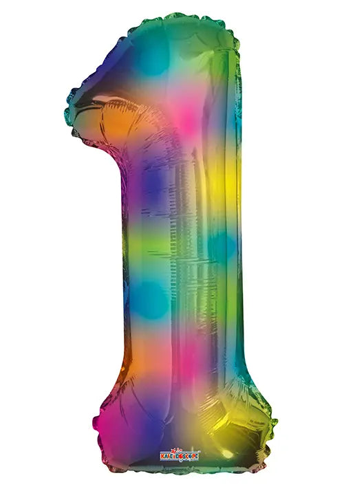 Rainbow #1 Mylar Balloon Harnel