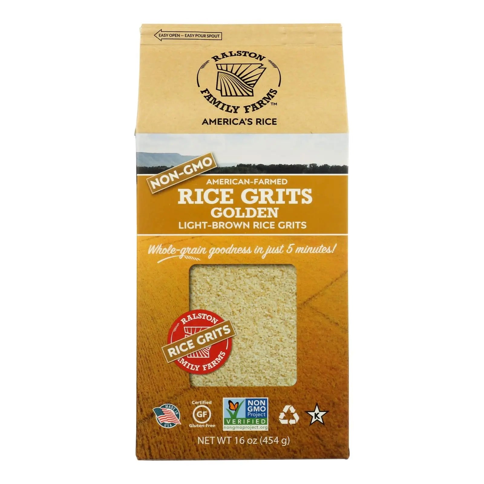 Ralston Family Farms - Rice Grits Golden - Case Of 6-16 Oz Ralston Family Farms