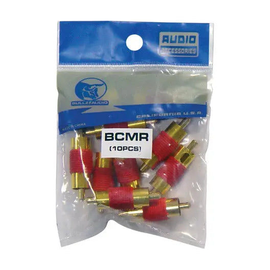 Rca Coupler Male;red; Bullz Audio; 10/bag Xscorpion