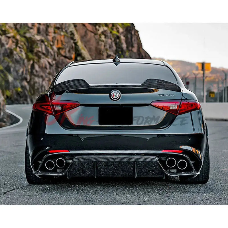 Ready to Ship Giulia GTA Style Carbon Fiber Rear Spoiler Wing for Alfa Romeo Giulia GreatEagleInc