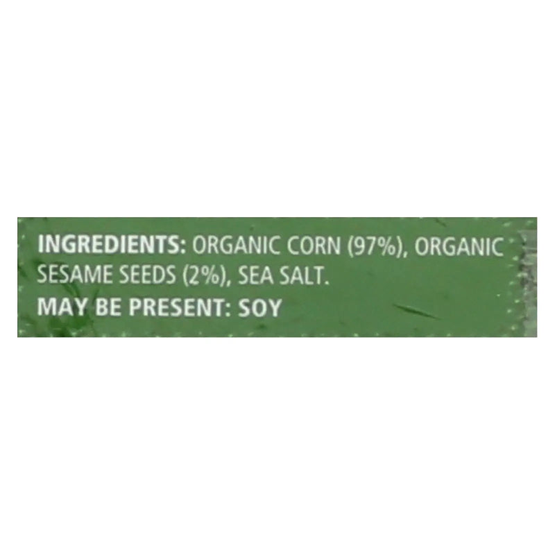 Real Foods Organic Corn Thins - Sesame - Case Of 6 - 5.3 Oz. Real Foods