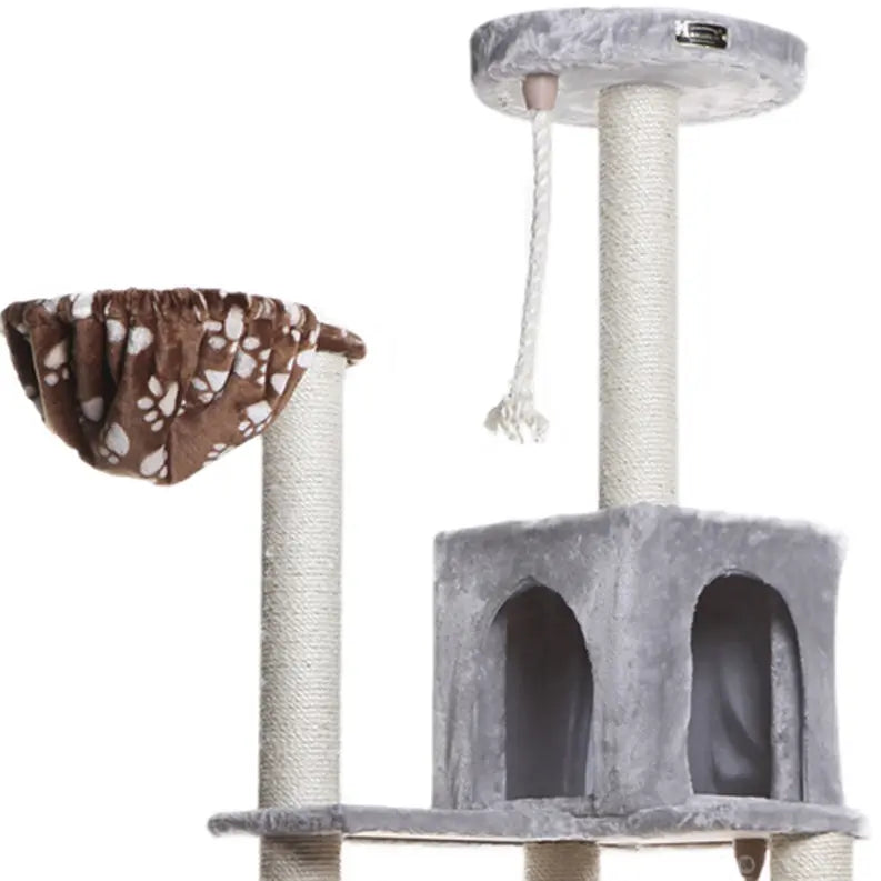 Real Wood Cat Climber Play House With Playhouse, Basket AeroMark