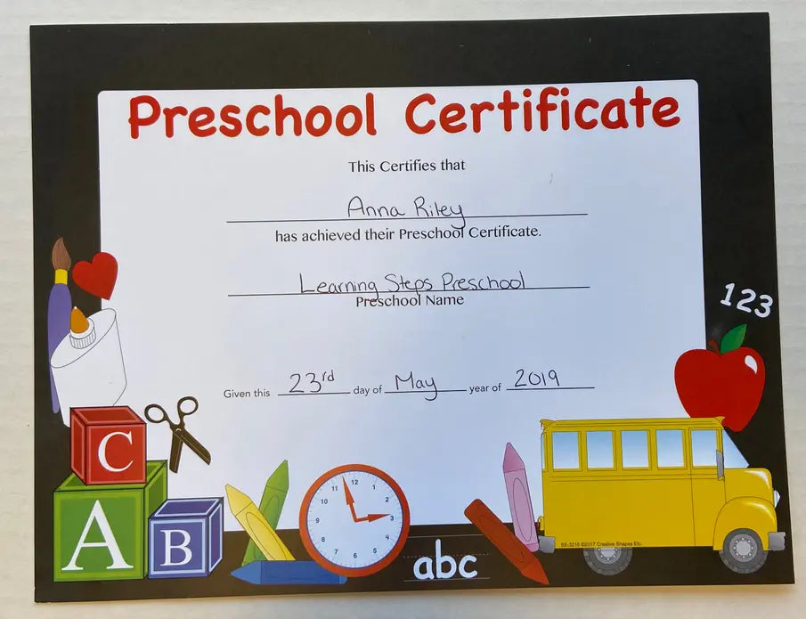 Recognition Certificate Creative Shapes
