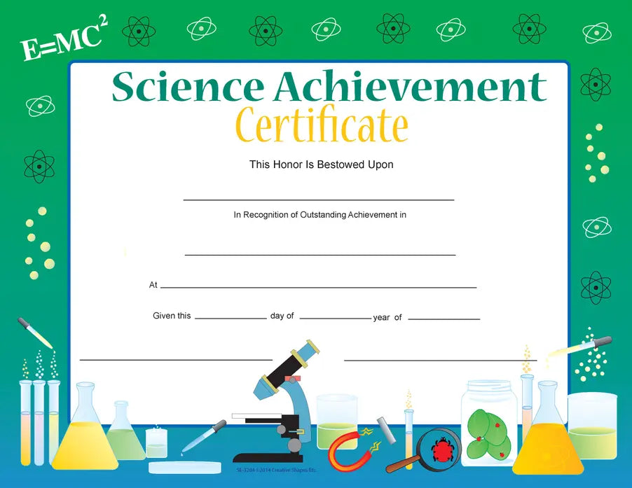 Recognition Certificate Creative Shapes