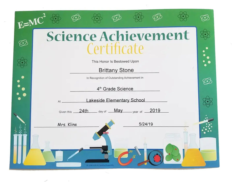 Recognition Certificate Creative Shapes