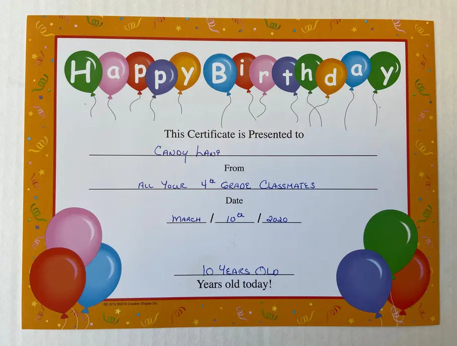 Recognition Certificate Creative Shapes