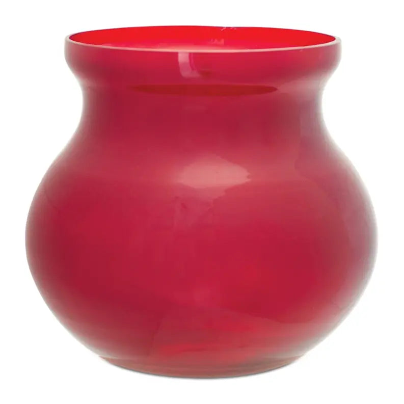 Red Glass Vase Melrose International