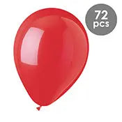 Red Latex Balloons - 72 count Harnel