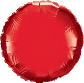 Red Round Mylar Balloon Harnel
