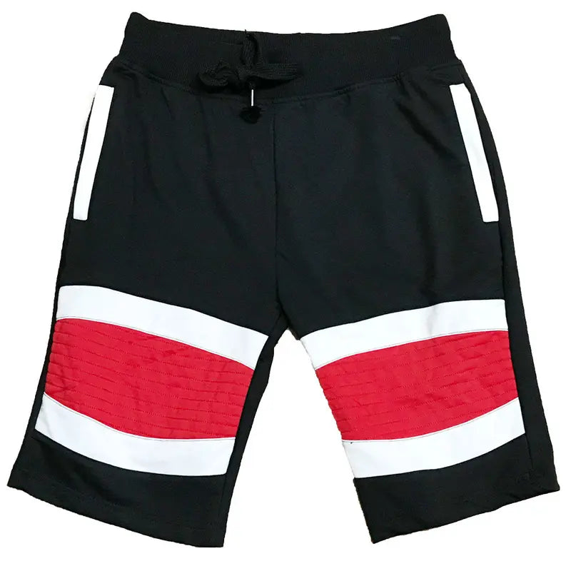Red Stripe Moto Shorts WEIV