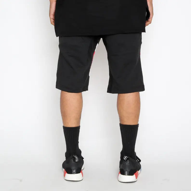 Red Stripe Moto Shorts WEIV