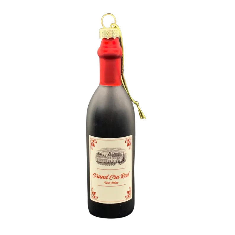 Red Wine Bottle Ornament Tri-Connect