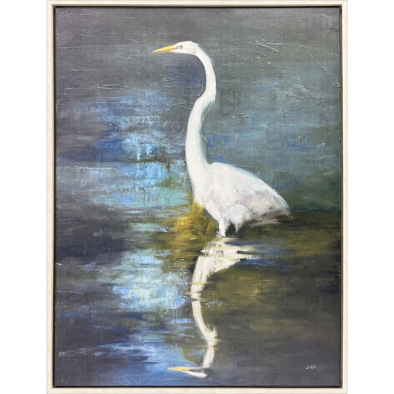 Reflections Distressed White Floater Frame Wall Art Homeroots Home Decor