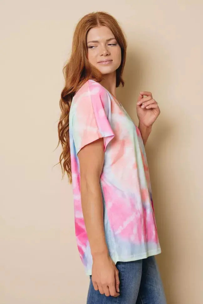 Regan Tie-dye T-Shirt Stay Warm in Style