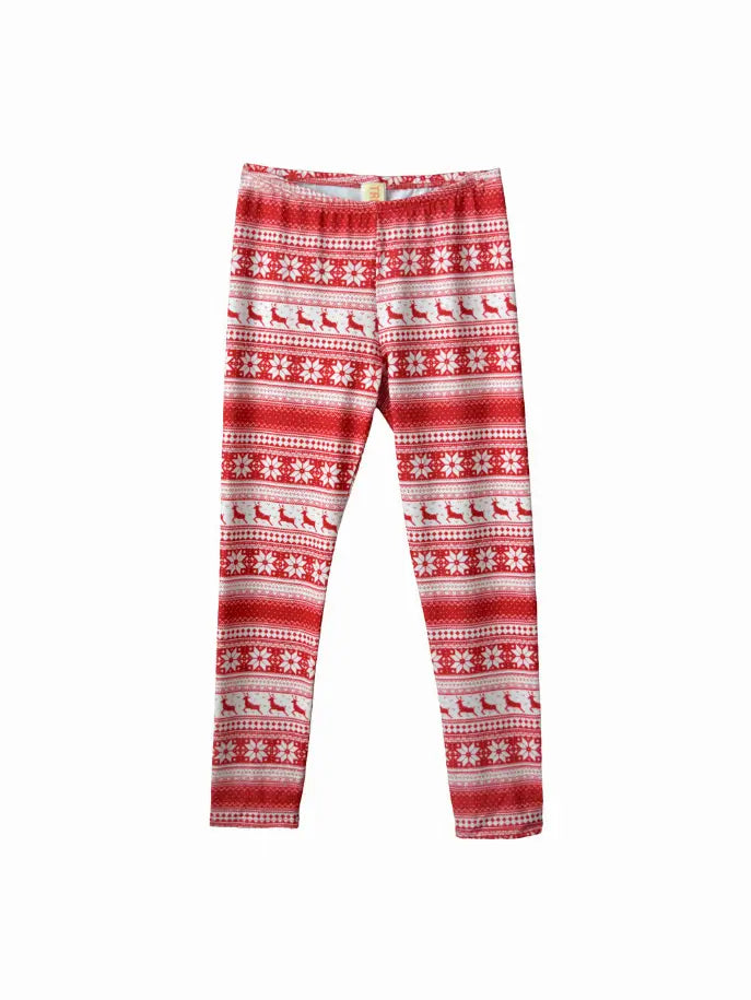 Reindeer Holiday Sublimated " Reindeer" Leggings Little Mass