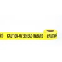 Repulpable Tape, "Caution Overhead Hazar MUTUAL INDUSTRIES INC.