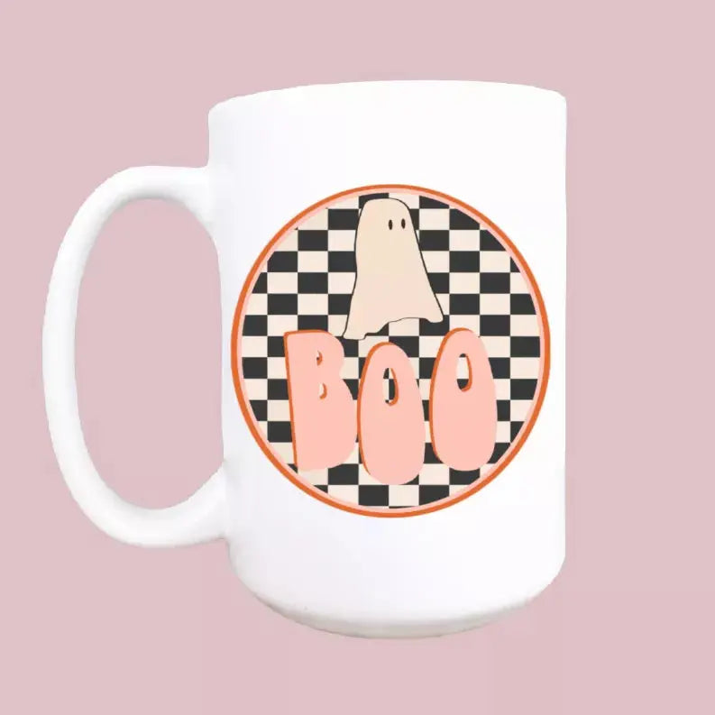 Retro boo ceramic coffee mug Mug & Mini