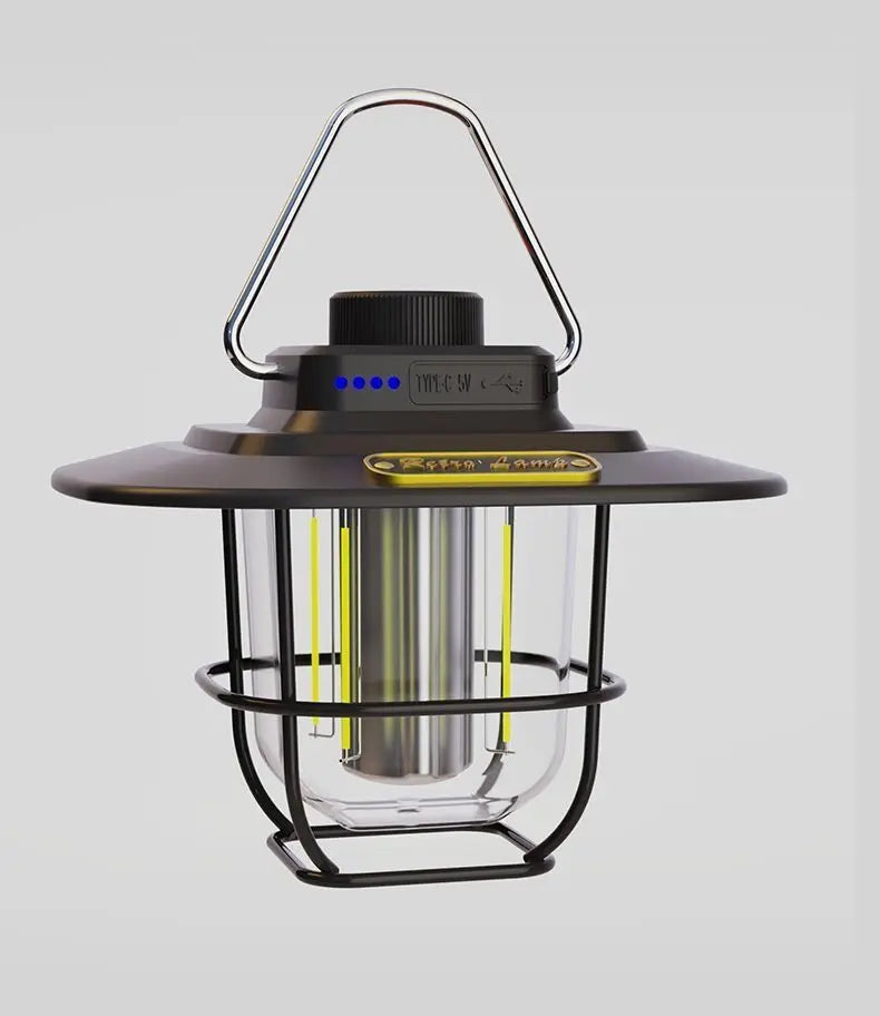 Retro camping light LED ceiling light tent light horse light strong light portable charging portable light multifunctional camping light GreatEagleInc