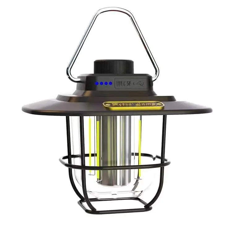 Retro camping light LED ceiling light tent light horse light strong light portable charging portable light multifunctional camping light GreatEagleInc
