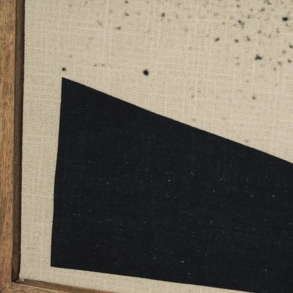 Revelin Large Fabric Collage Framed Linen Framed Wall Art Brown Framed Wall Art Homeroots Home Decor