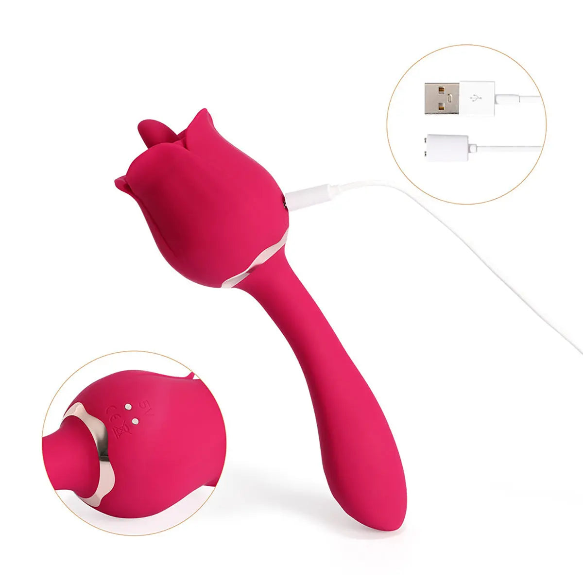 Rhea The Rose Massager - Red Honey Play Box