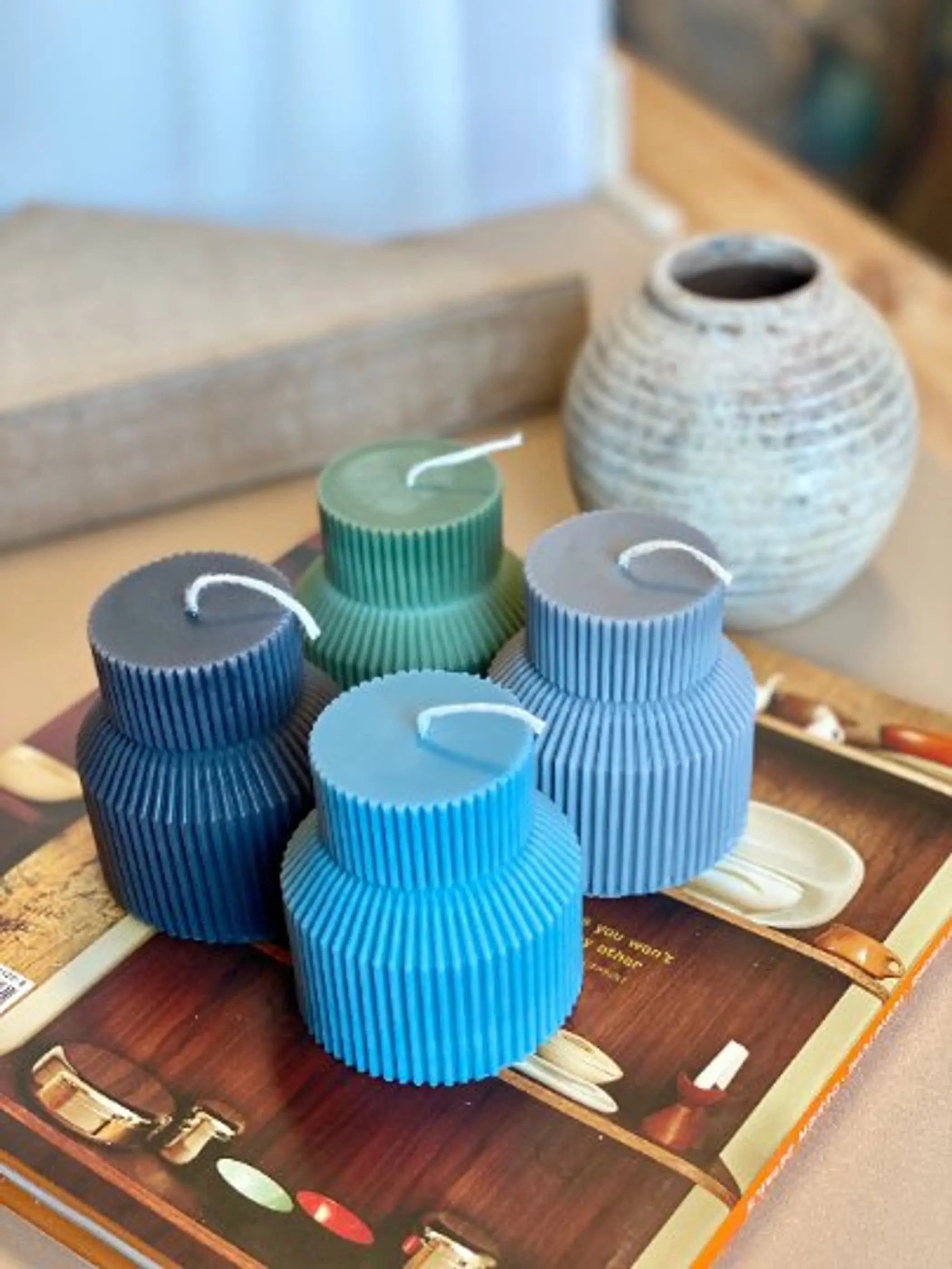 Ribbed Pedestal Pillar AmberLane