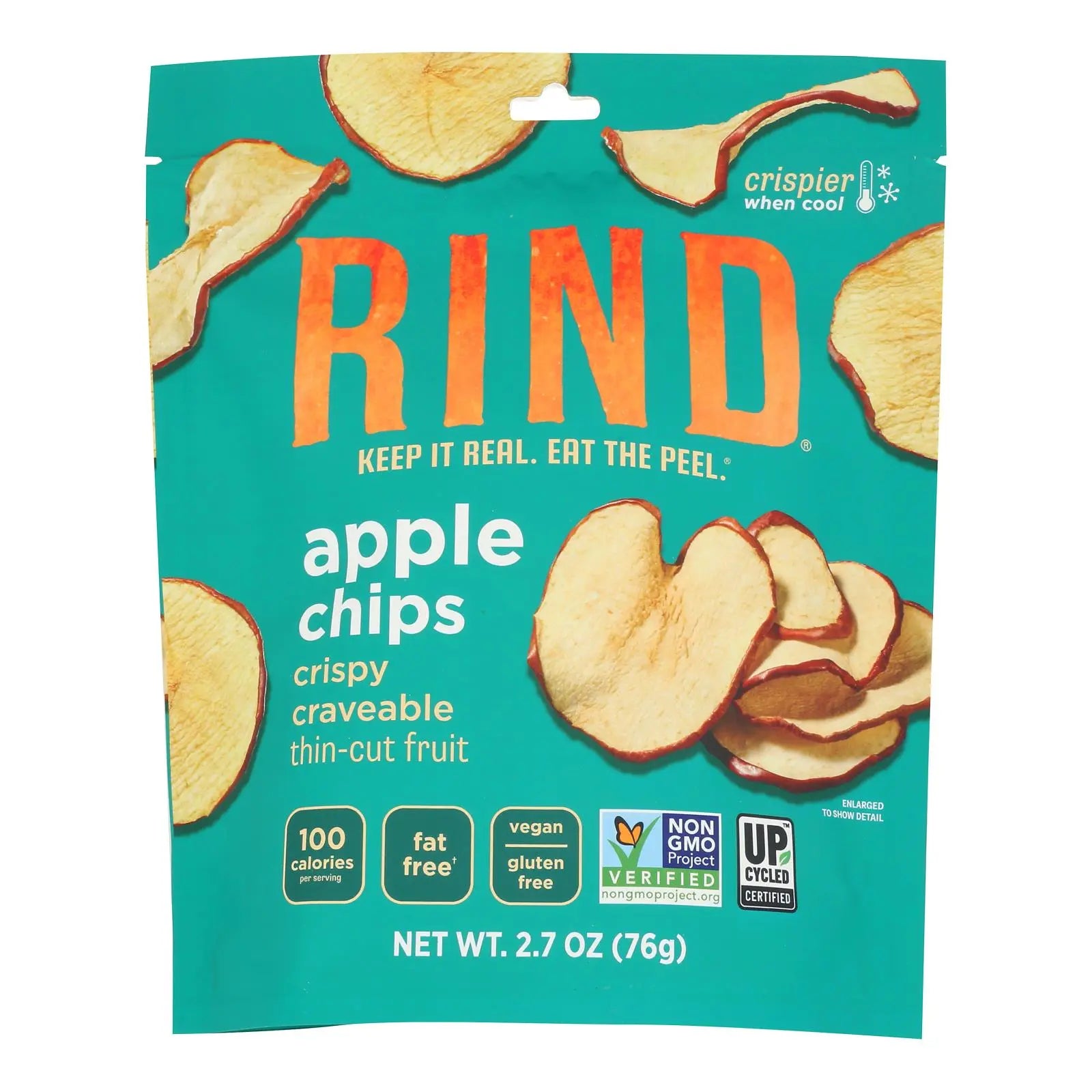 Rind Snacks - Fruit Chips Apple - Cs Of 6-2.7 Oz Rind Snacks