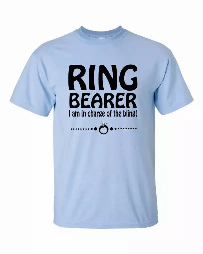 Ring Bearer Shirt, I am in charge of the Bling Youth T-Shirt Youth Medium Bad Baby Inc