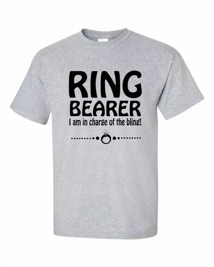 Ring Bearer Shirt, I am in charge of the Bling Youth T-Shirt Youth Medium Bad Baby Inc