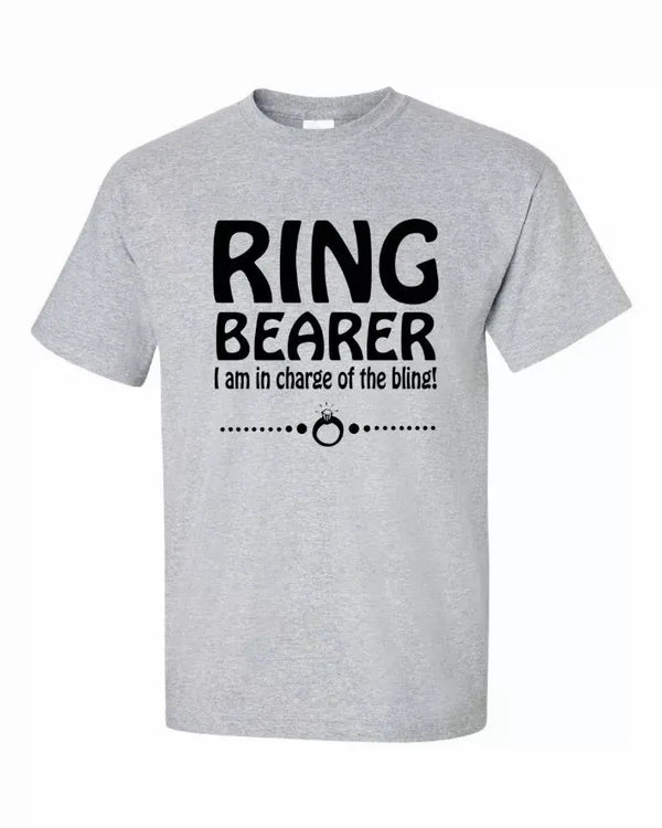 Ring Bearer Shirt, I am in charge of the Bling Youth T-Shirt Youth Medium Bad Baby Inc