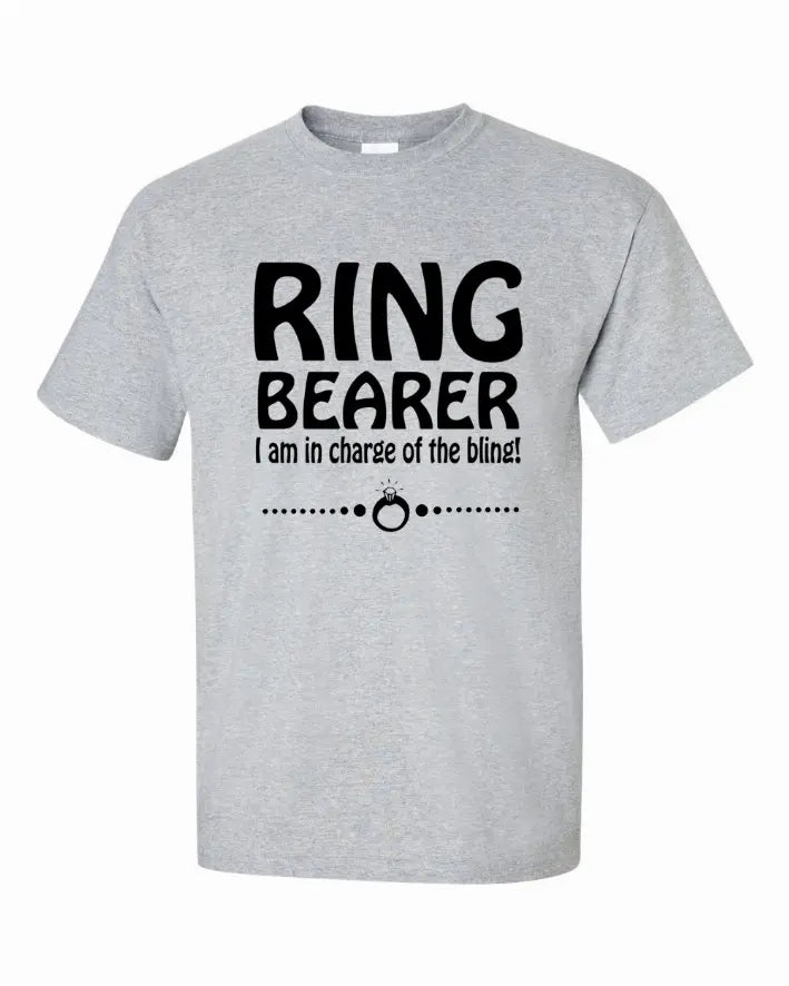 Ring Bearer Shirt, I am in charge of the Bling Youth T-Shirt Youth Small Bad Baby Inc