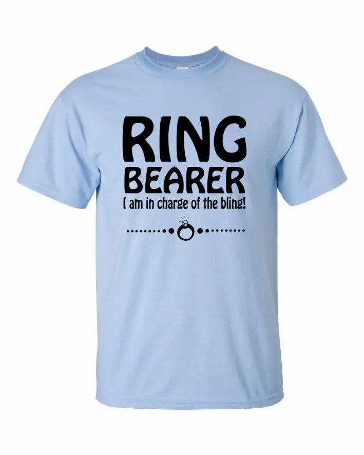 Ring Bearer Shirt, I am in charge of the Bling Youth T-Shirt Youth X-Large Bad Baby Inc