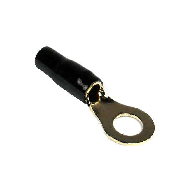 Ring Terminal 8ga. 10pcs. Gold;black Sleeve;xscorpion Xscorpion